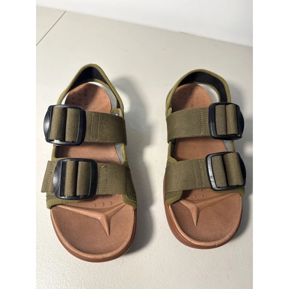 Astral P-Link Mens Sandals Olive Green Tan Outdoor Hiking Water Shoes Buckle 10